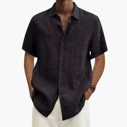 Wyatt | Men’s Short Sleeve Button-Front Collared Shirt