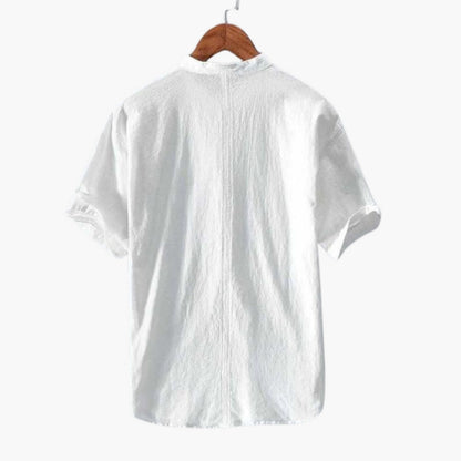 Harrison | Men’s Stand Collar Short Sleeve Button-Up Shirt