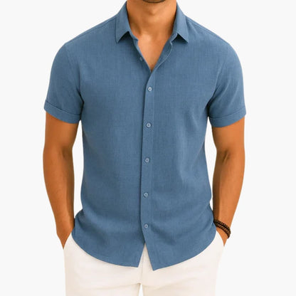 Grayson | Men’s Classic Collar Short Sleeve Button-Up Shirt