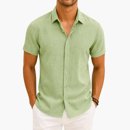Grayson | Men’s Classic Collar Short Sleeve Button-Up Shirt
