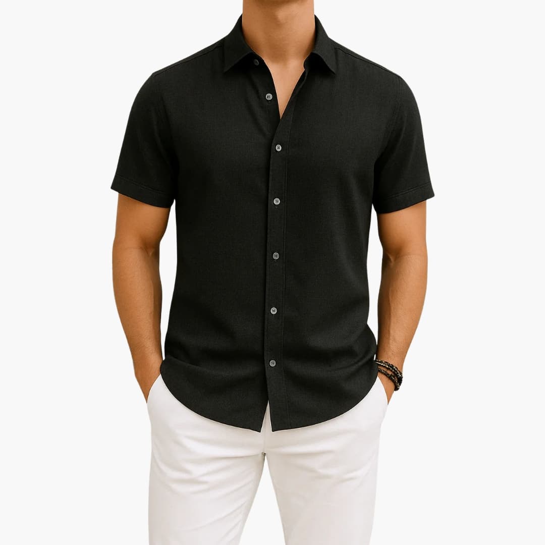 Grayson | Men’s Classic Collar Short Sleeve Button-Up Shirt