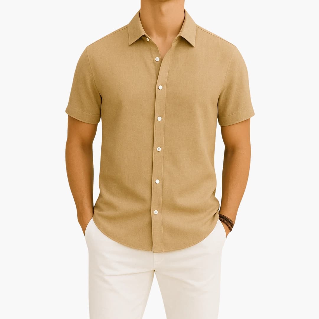 Grayson | Men’s Classic Collar Short Sleeve Button-Up Shirt