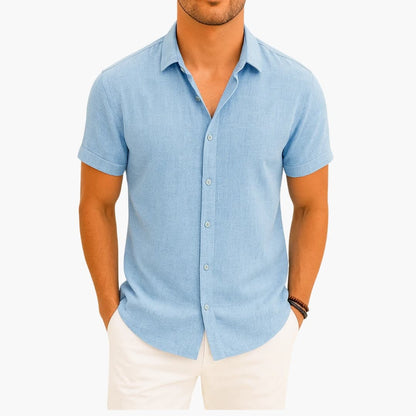Grayson | Men’s Classic Collar Short Sleeve Button-Up Shirt