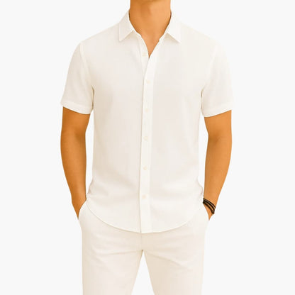 Grayson | Men’s Classic Collar Short Sleeve Button-Up Shirt