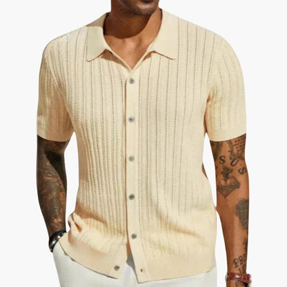 Holden | Men’s Short Sleeve Knit Button-Front Shirt