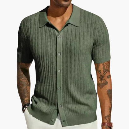 Holden | Men’s Short Sleeve Knit Button-Front Shirt