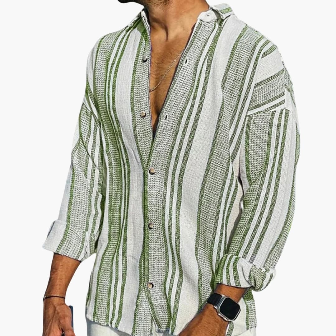 Sterling | Men’s Classic Collar Long Sleeve Button-Up Shirt