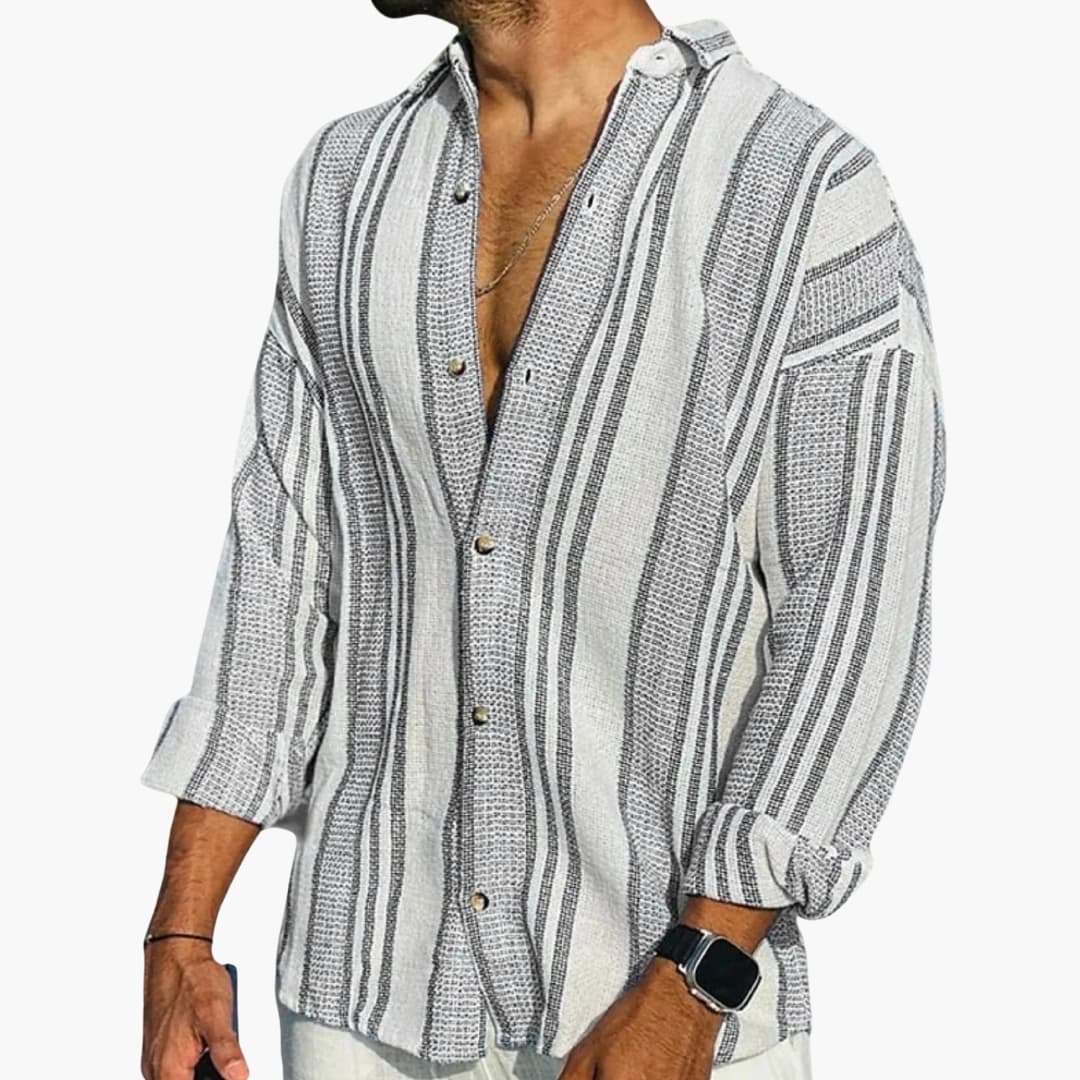 Sterling | Men’s Classic Collar Long Sleeve Button-Up Shirt