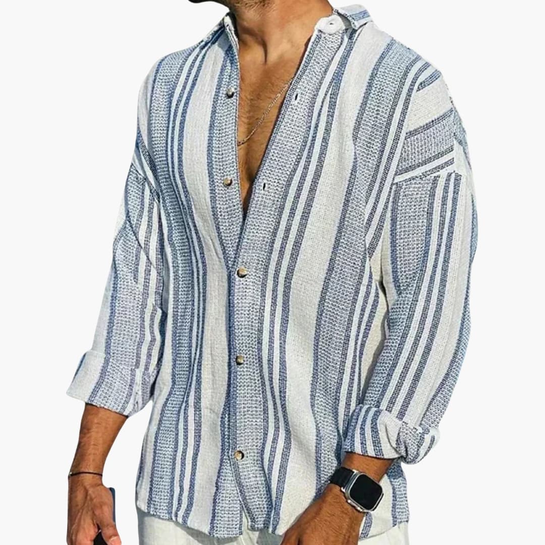 Sterling | Men’s Classic Collar Long Sleeve Button-Up Shirt