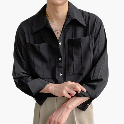 Marshall | Men’s Ribbed Patch Pocket Button-Up Shirt