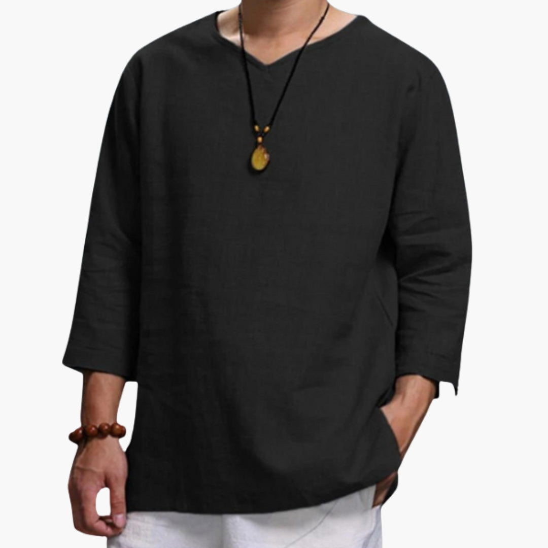 Jasper | Men’s Long Sleeve Straight Hem Shirt
