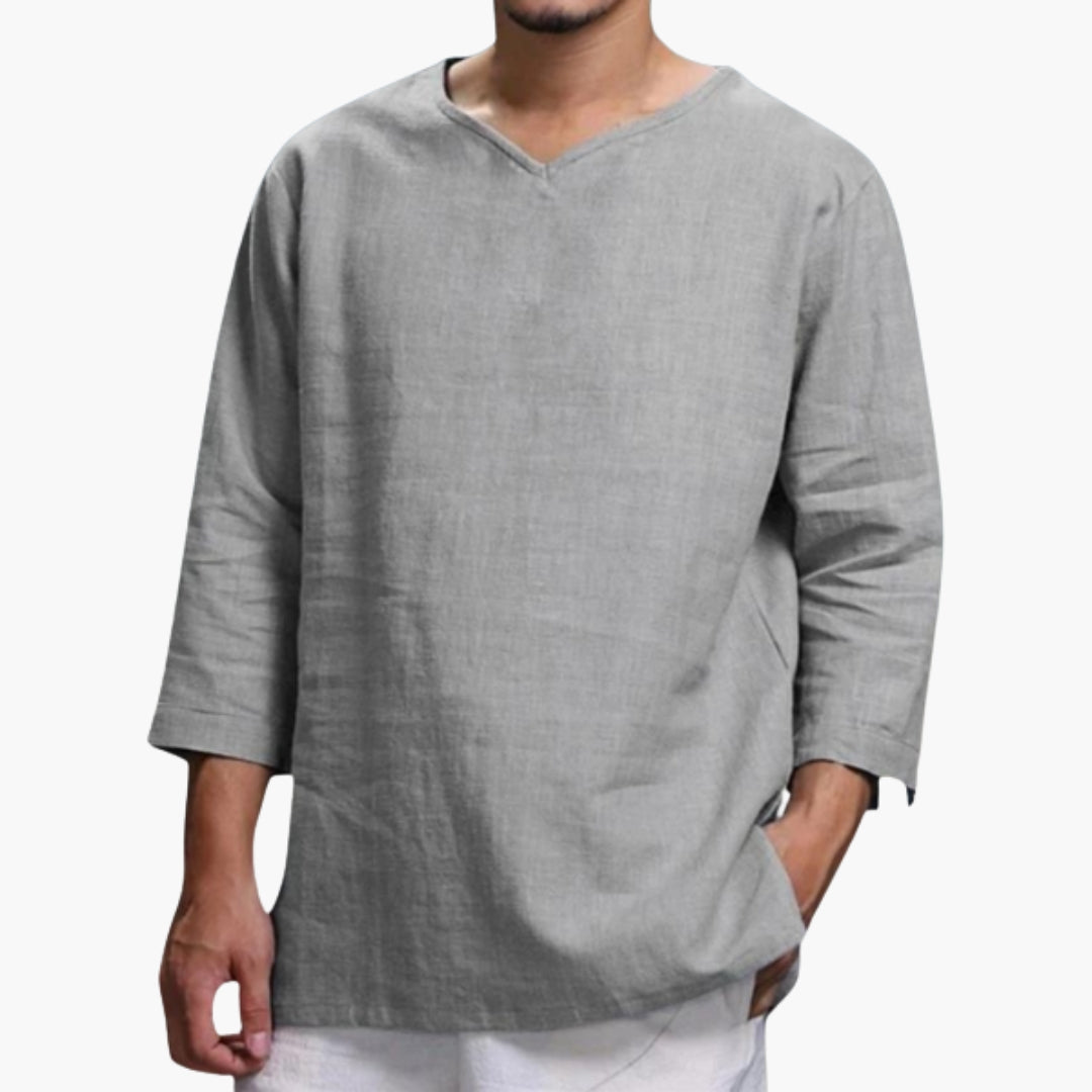 Jasper | Men’s Long Sleeve Straight Hem Shirt