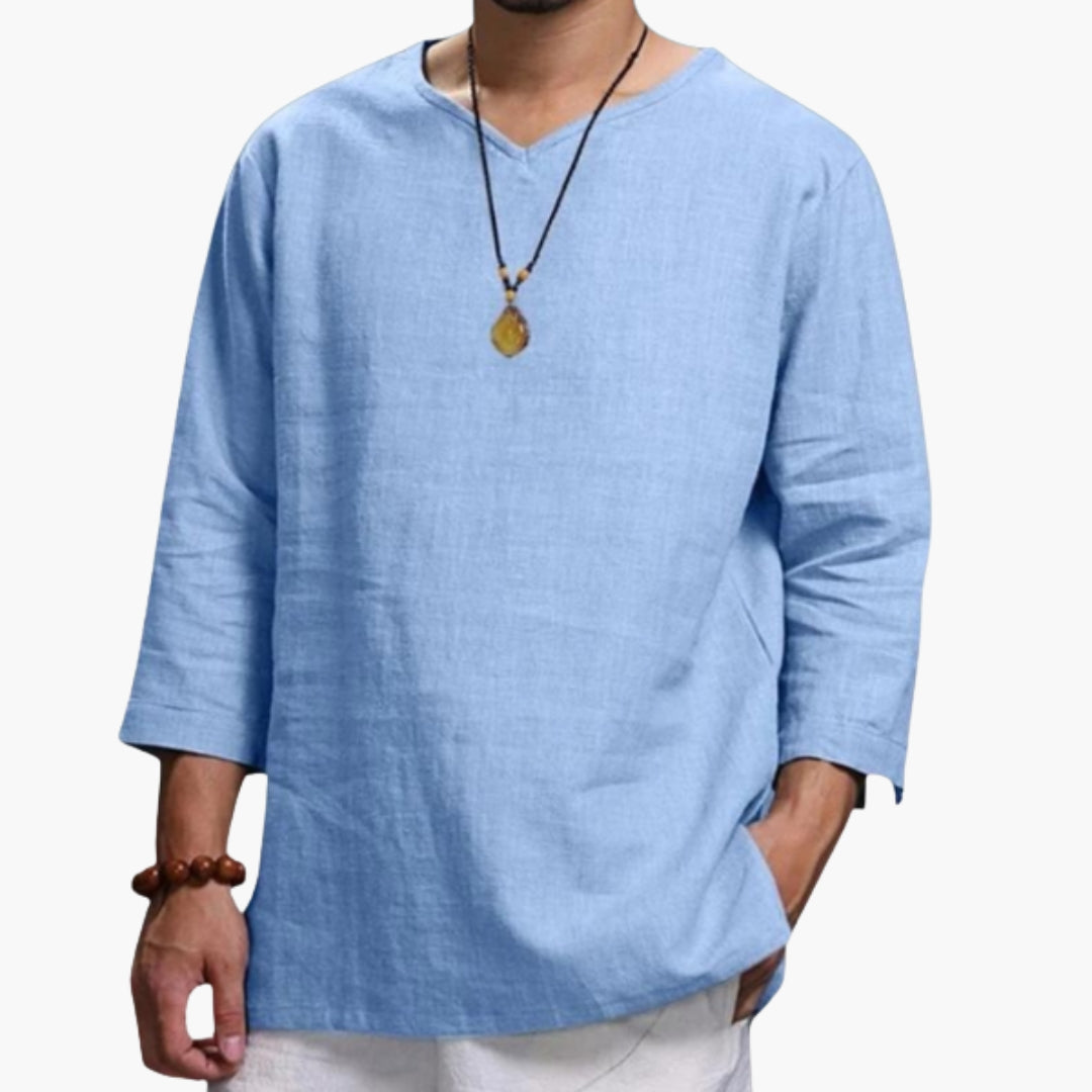 Jasper | Men’s Long Sleeve Straight Hem Shirt