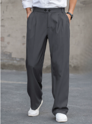 Gideon | Men’s Classic Tailored Wide-Leg Trousers