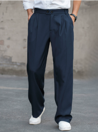 Gideon | Men’s Classic Tailored Wide-Leg Trousers
