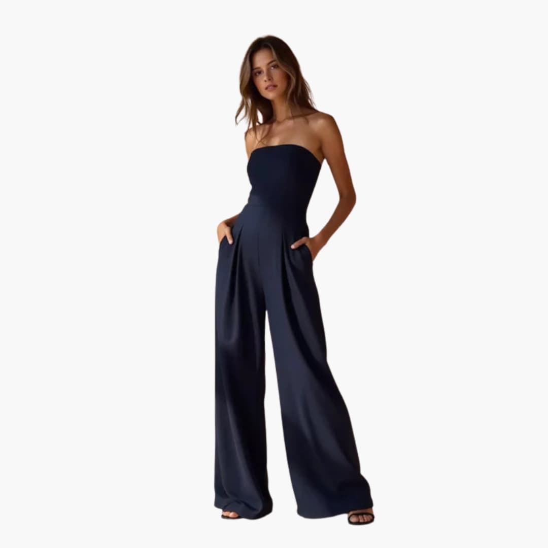Anya | Women’s Strapless Elegant Wide-Leg Summer Jumpsuit
