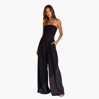 Anya | Women’s Strapless Elegant Wide-Leg Summer Jumpsuit