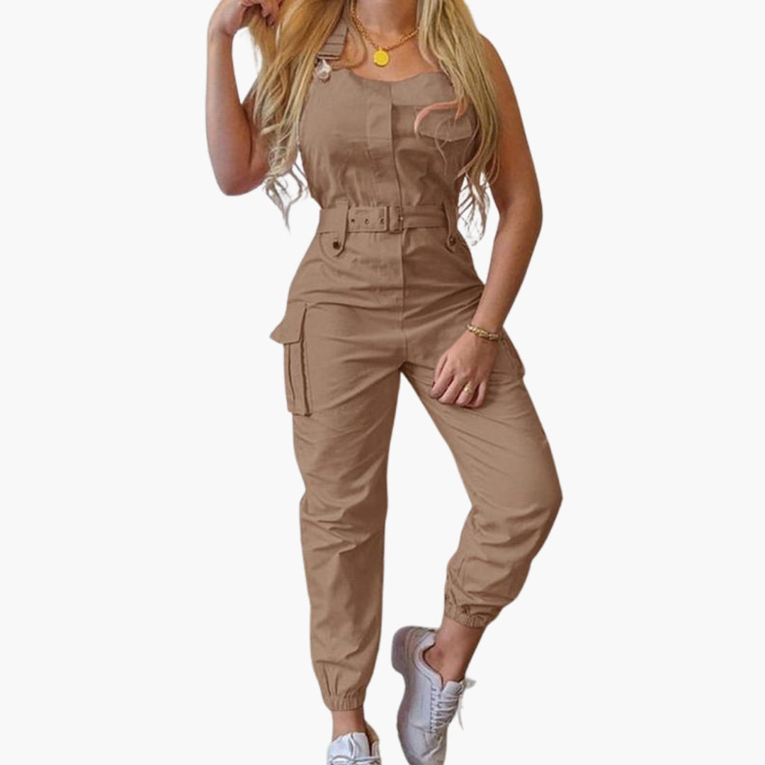 Kinsley | Women’s Strappy Belted Utility Jumpsuit