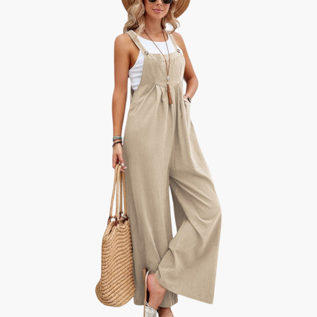 Zinnia | Women’s Strappy Wide-Leg Jumpsuit