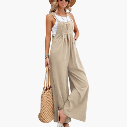 Zinnia | Women’s Strappy Wide-Leg Jumpsuit