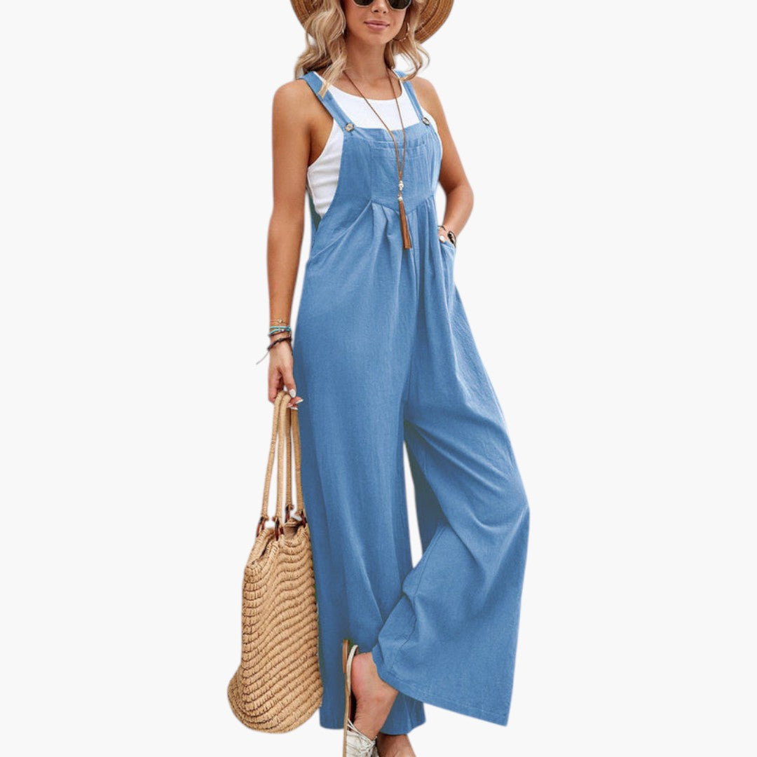 Zinnia | Women’s Strappy Wide-Leg Jumpsuit