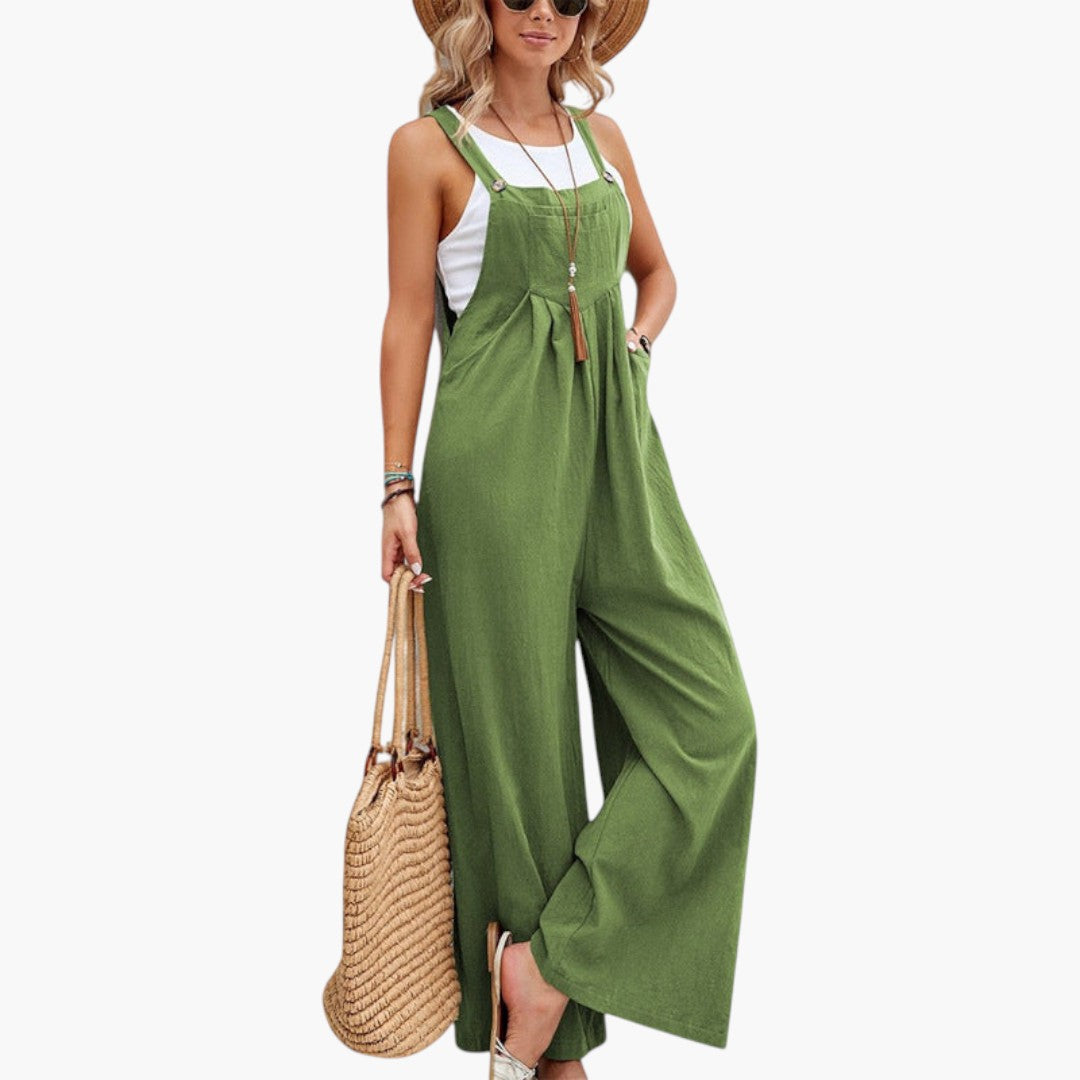 Zinnia | Women’s Strappy Wide-Leg Jumpsuit