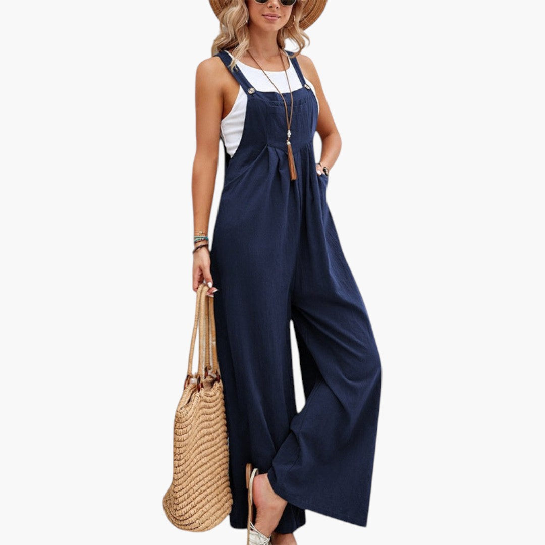 Zinnia | Women’s Strappy Wide-Leg Jumpsuit