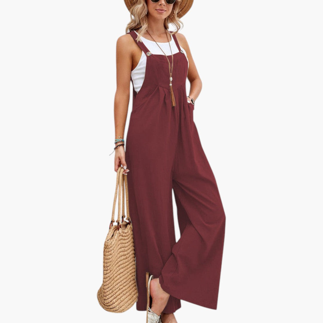 Zinnia | Women’s Strappy Wide-Leg Jumpsuit
