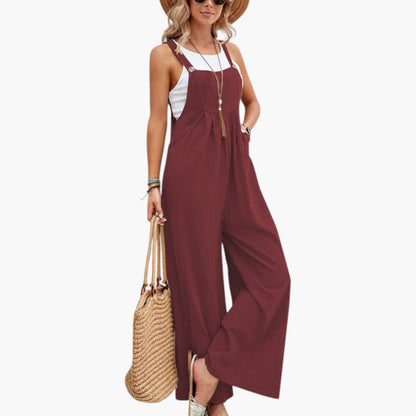 Zinnia | Women’s Strappy Wide-Leg Jumpsuit