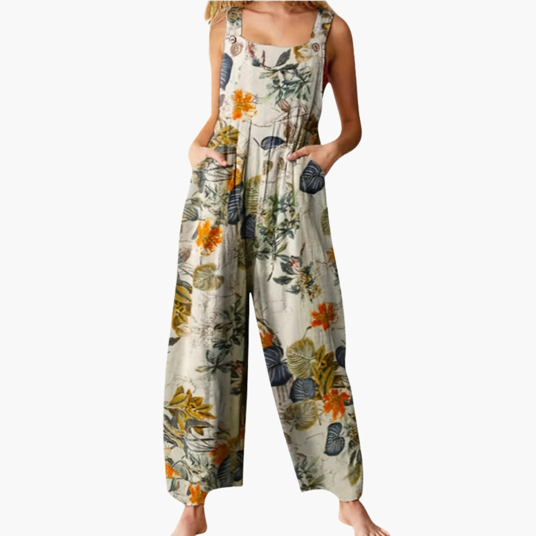 Nere | Women’s Adjustable Strap Wide-Leg Jumpsuit