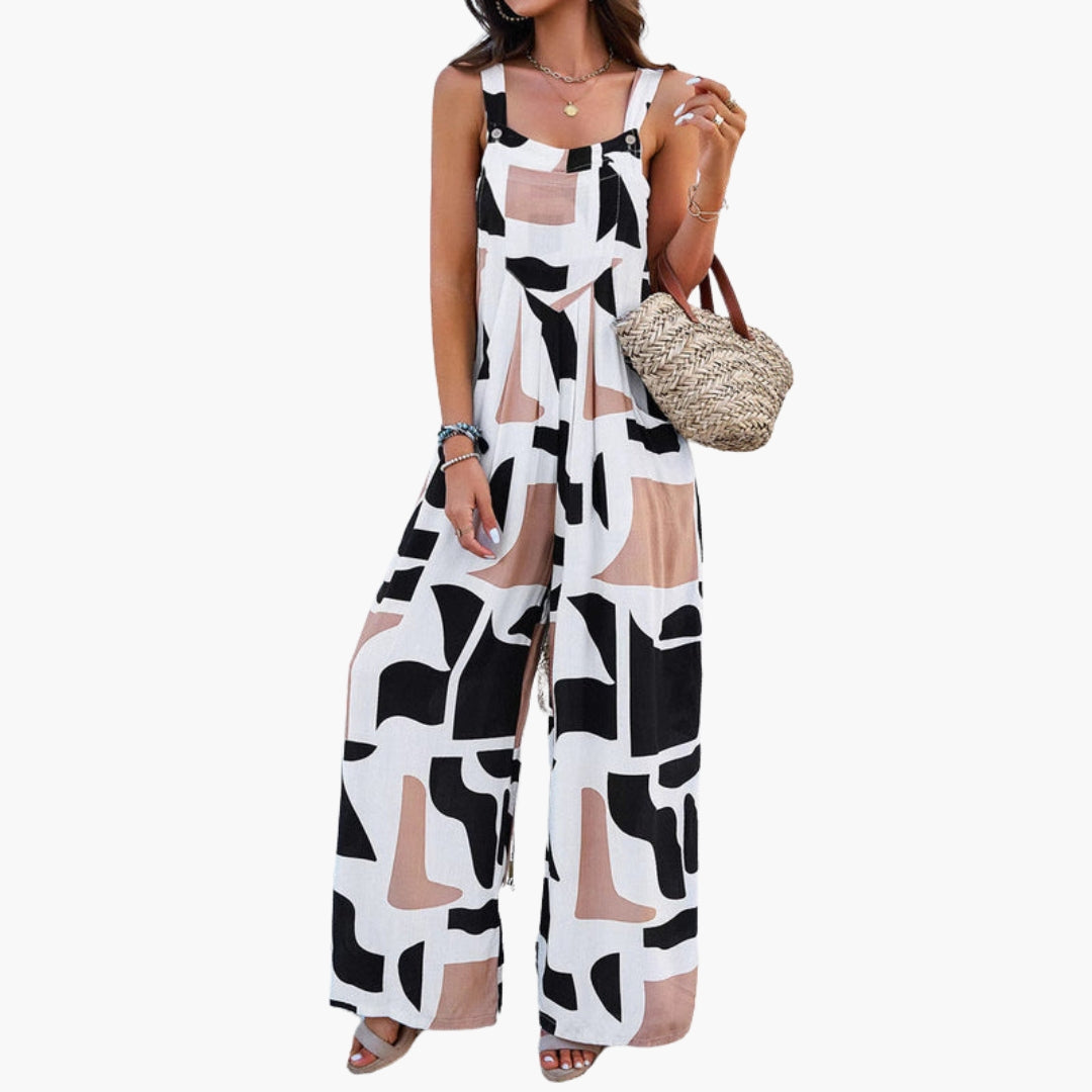 Nere | Women’s Adjustable Strap Wide-Leg Jumpsuit
