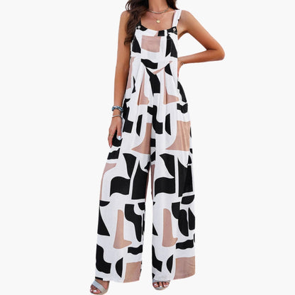 Nere | Women’s Adjustable Strap Wide-Leg Jumpsuit