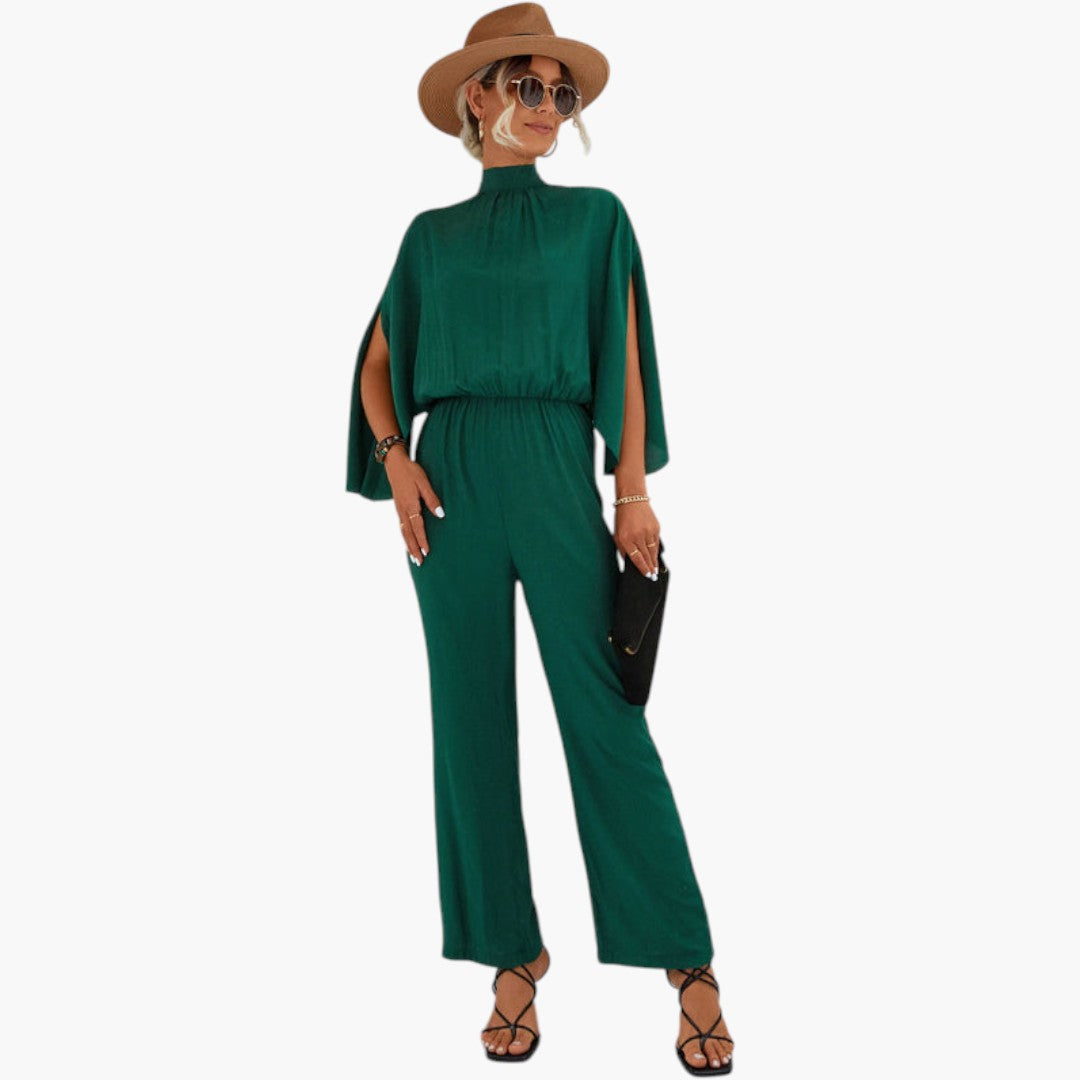 Mirabella | Women’s High Neck Wide-Leg Jumpsuit