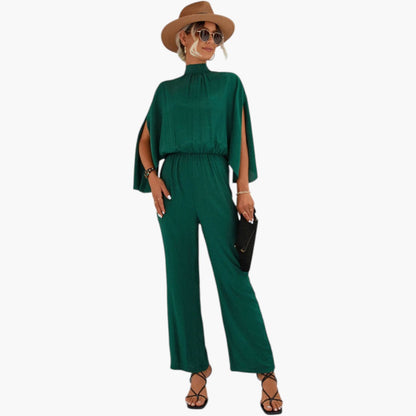 Mirabella | Women’s High Neck Wide-Leg Jumpsuit