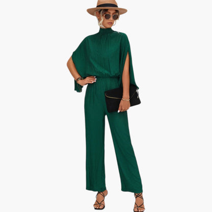 Mirabella | Women’s High Neck Wide-Leg Jumpsuit