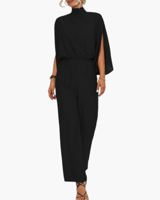 Mirabella | Women’s High Neck Wide-Leg Jumpsuit