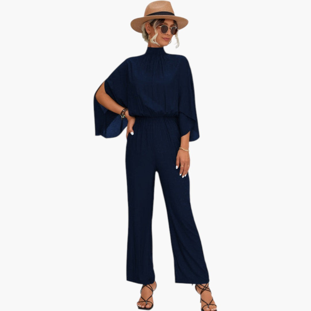 Mirabella | Women’s High Neck Wide-Leg Jumpsuit