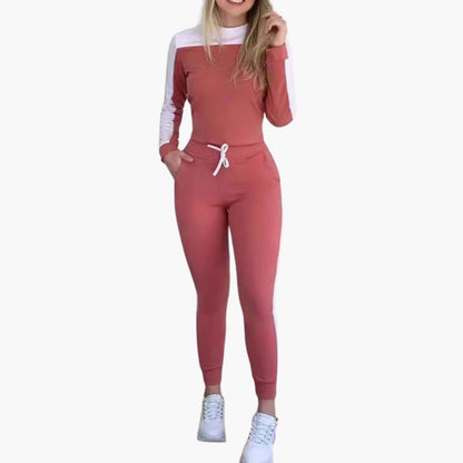 Bryony | Women’s Round Neck Drawstring Waist Jumpsuit