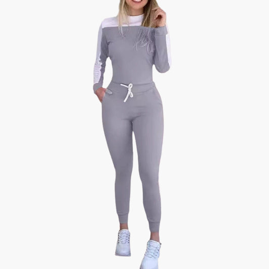 Bryony | Women’s Round Neck Drawstring Waist Jumpsuit