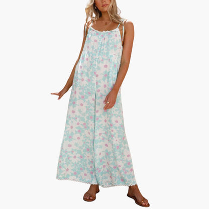 Magnolia | Women’s Floral Strappy Wide-Leg Jumpsuit