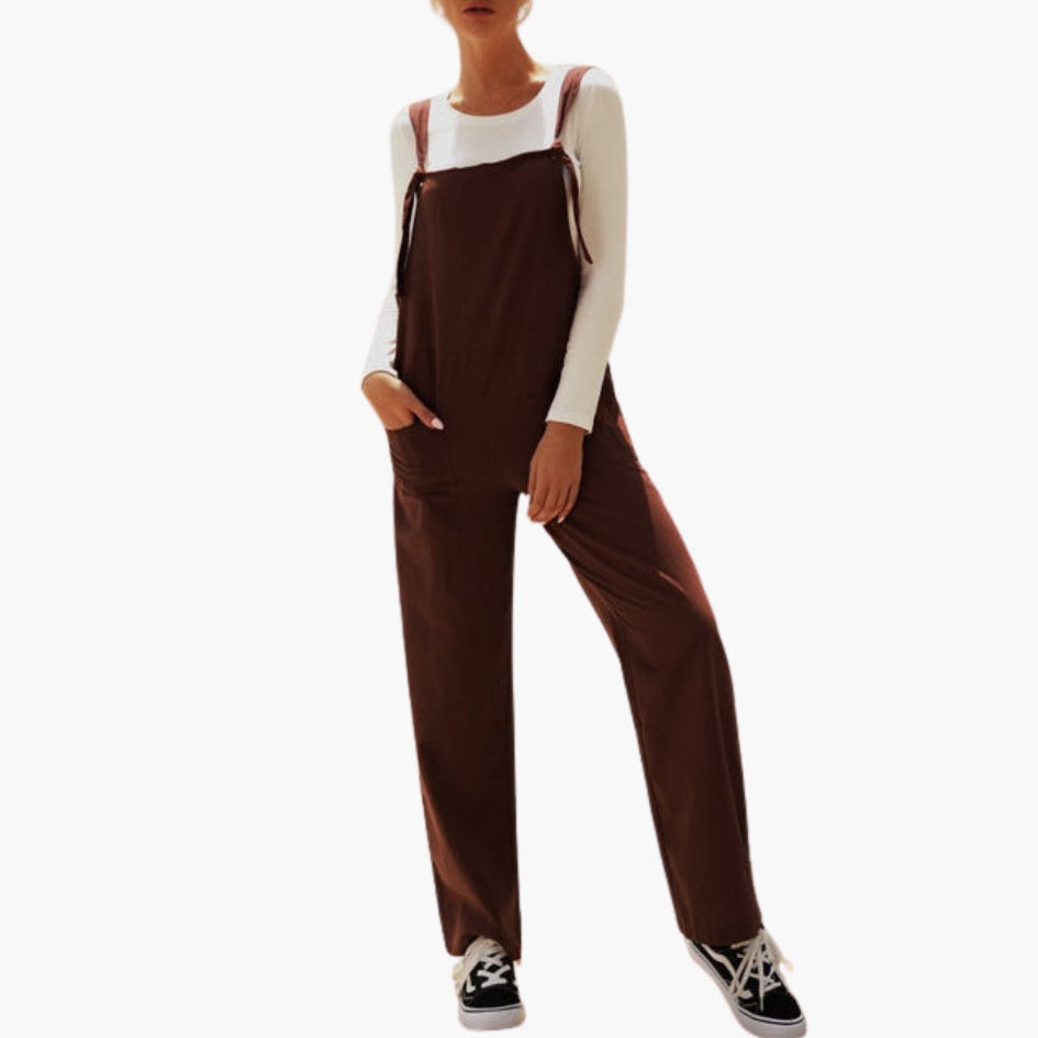 Calliope | Women’s Wide Strap Front Pocket Jumpsuit