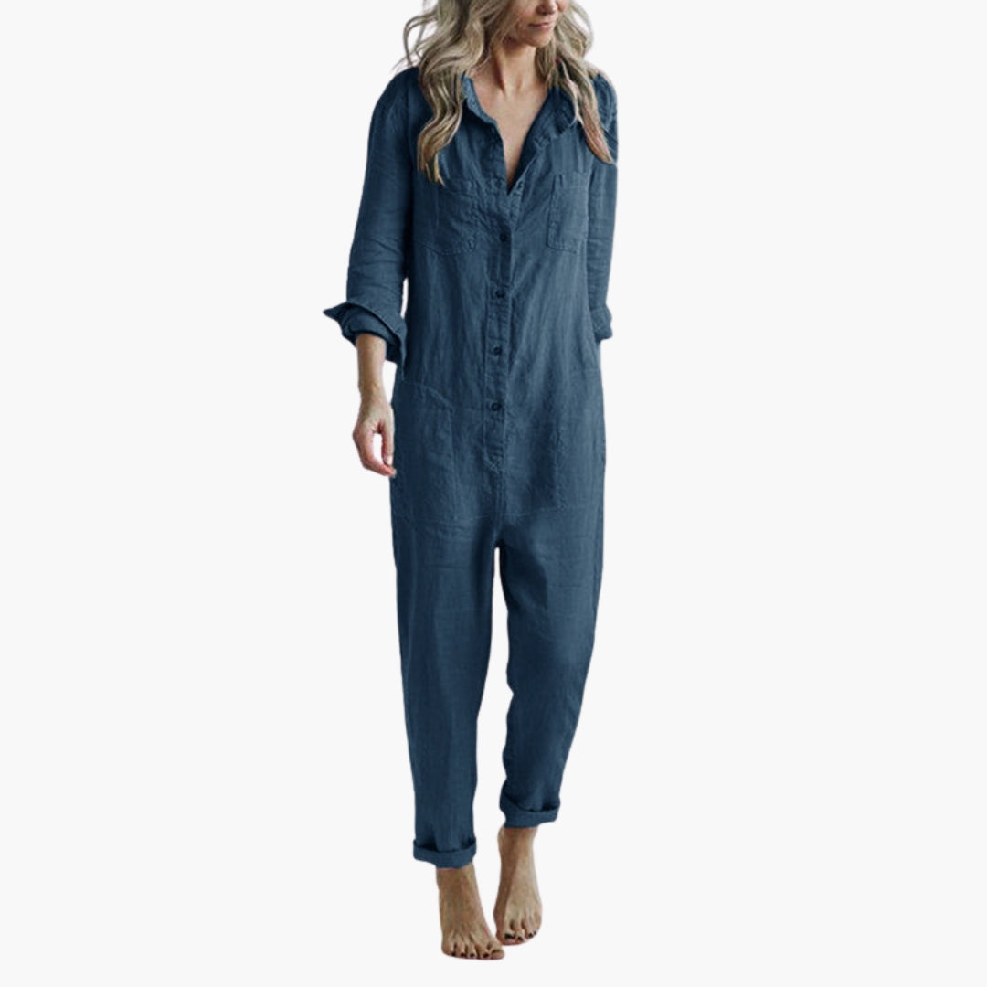 Zenobia | Women’s Long Sleeve Utility Jumpsuit