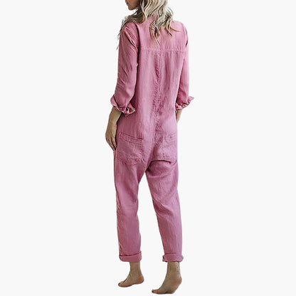 Zenobia | Women’s Long Sleeve Utility Jumpsuit