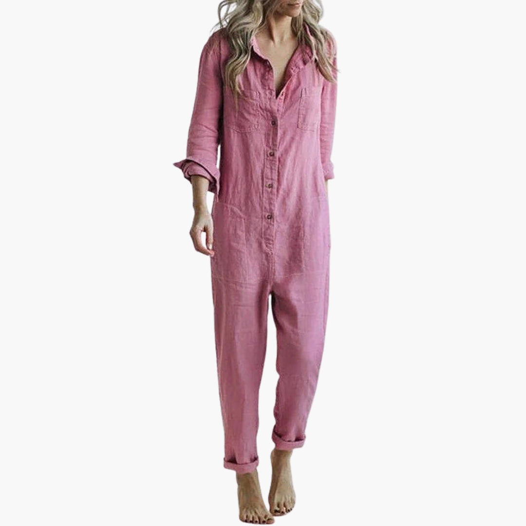 Zenobia | Women’s Long Sleeve Utility Jumpsuit