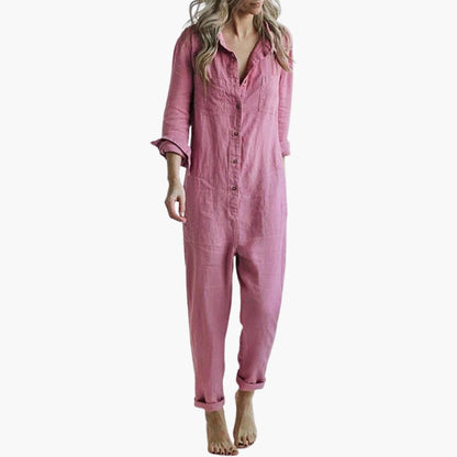 Zenobia | Women’s Long Sleeve Utility Jumpsuit