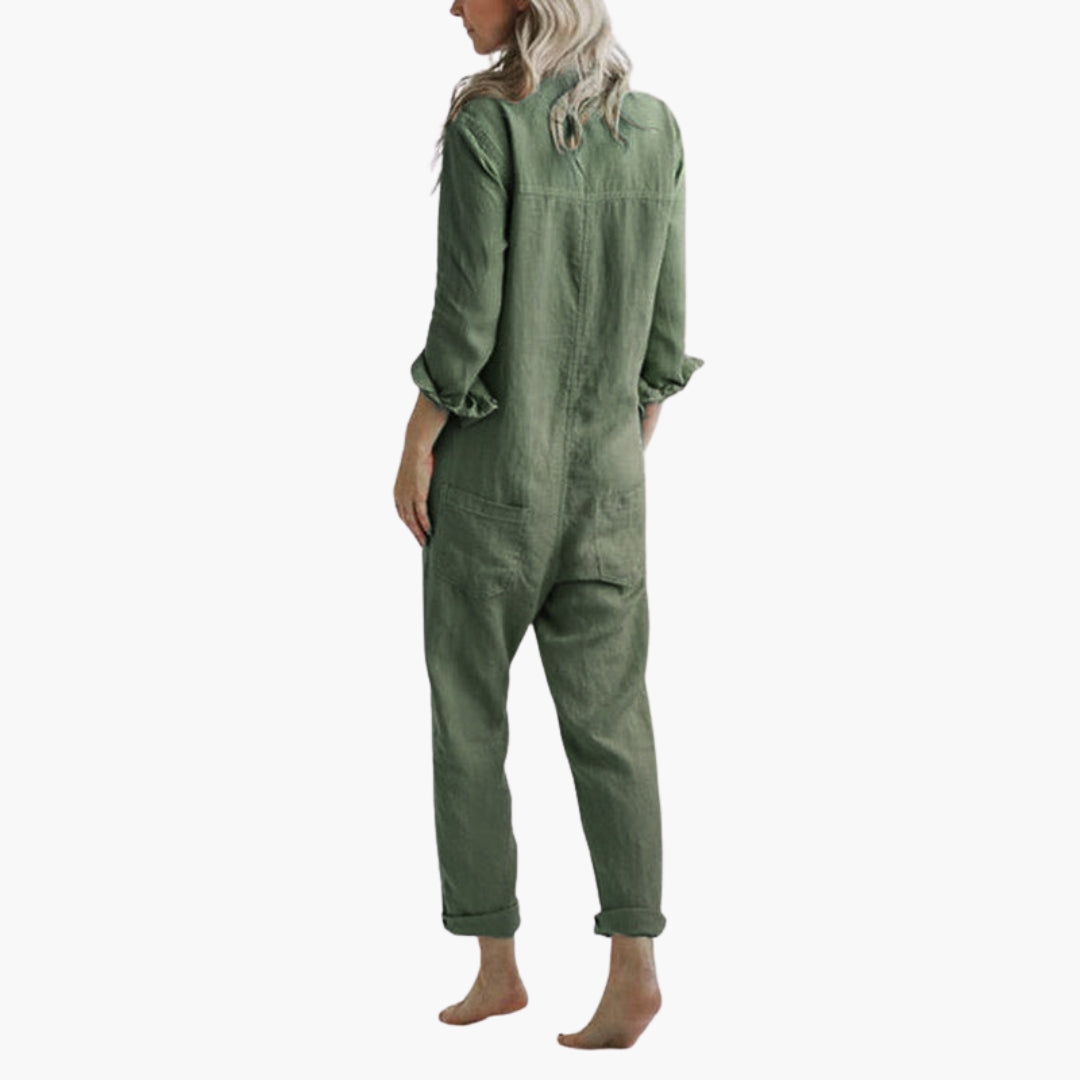 Zenobia | Women’s Long Sleeve Utility Jumpsuit