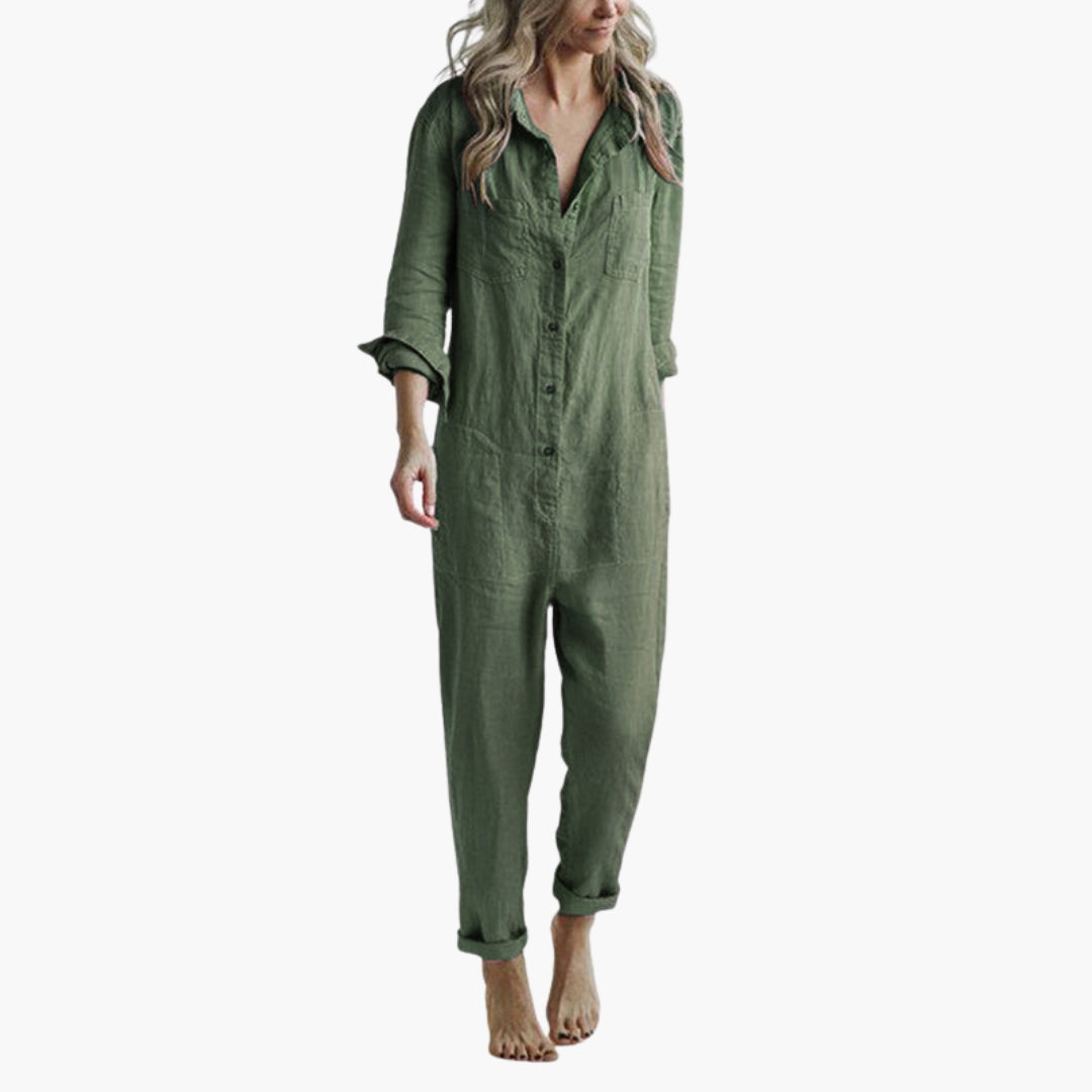 Zenobia | Women’s Long Sleeve Utility Jumpsuit