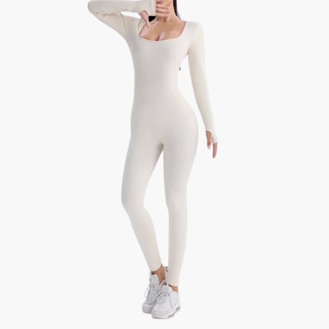Rhiannon | Women’s Long Sleeve One-Piece Sculpting Jumpsuit
