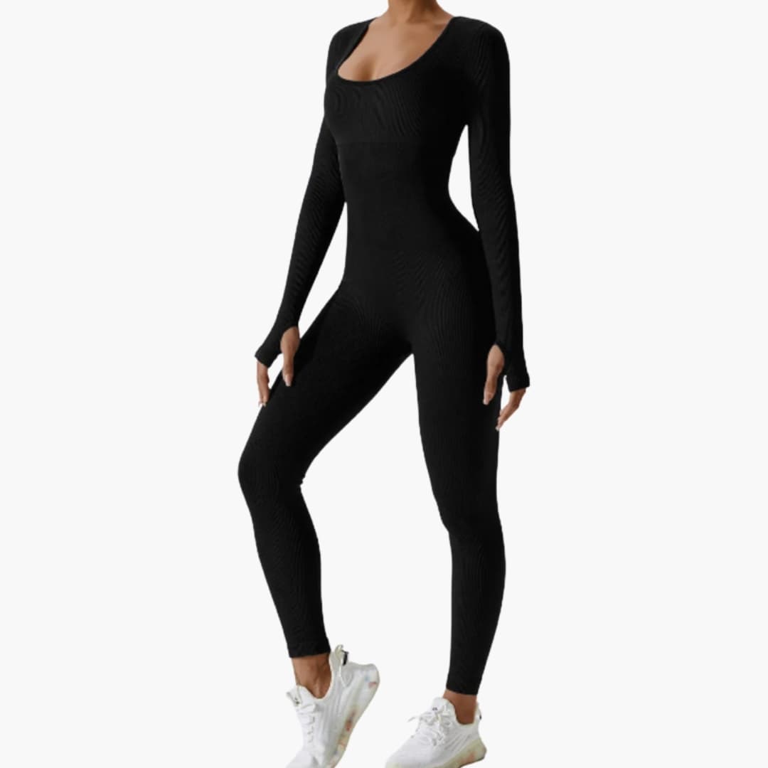 Rhiannon | Women’s Long Sleeve One-Piece Sculpting Jumpsuit