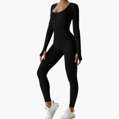 Rhiannon | Women’s Long Sleeve One-Piece Sculpting Jumpsuit